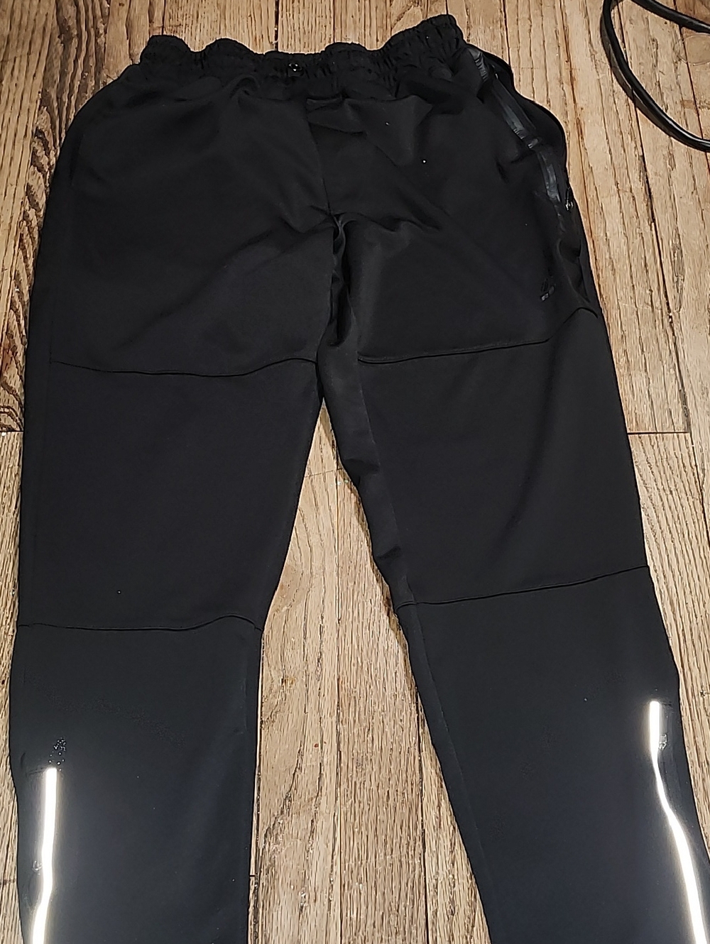 RBX Black Jogger Pants with Reflective Accents